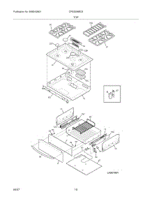 09 - Top / Drawer parts for Frigidaire Range CPGS389EC6 from AppliancePartsPros.com
