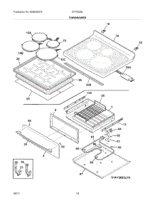 09 - Top / Drawer parts for Frigidaire Range CPIF3093LFC from AppliancePartsPros.com