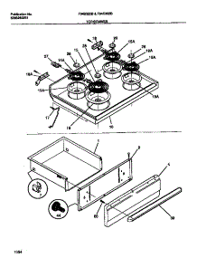 04 - Top / Drawer parts for Frigidaire Range F04B322BWA from AppliancePartsPros.com