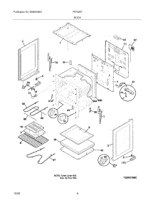 05 - Body parts for Frigidaire Range FEF326FSF from AppliancePartsPros.com