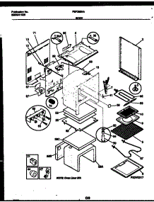 03 - Body Parts parts for Frigidaire Range FEF350XAWA from AppliancePartsPros.com