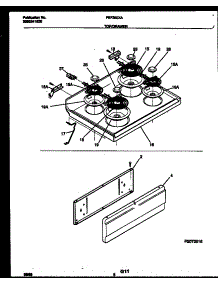 04 - Cooktop And Drawer Parts parts for Frigidaire Range FEF350XAWA from AppliancePartsPros.com