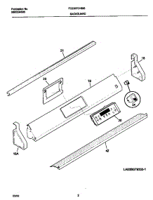 02 - Backguard parts for Frigidaire Range FCS367CHBD from AppliancePartsPros.com