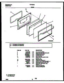 06 - Door Parts parts for Frigidaire Range FEF350SAWB from AppliancePartsPros.com