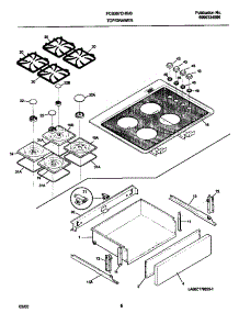05 - Top / Drawer parts for Frigidaire Range FCS367CHBD from AppliancePartsPros.com