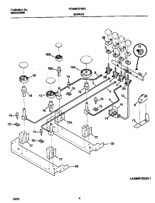 03 - Burner parts for Frigidaire Range FCS367CHBD from AppliancePartsPros.com
