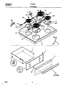 04 - Top / Drawer parts for Frigidaire Range FEF350SADC from AppliancePartsPros.com