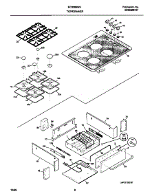 05 - Top / Drawer parts for Frigidaire Range FCS388WHCC from AppliancePartsPros.com