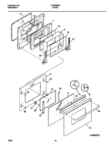 06 - Door parts for Frigidaire Range FCS388WHCC from AppliancePartsPros.com