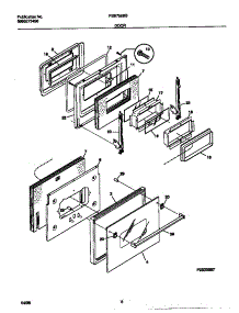 04 - Door parts for Frigidaire Oven FEB756BBBB from AppliancePartsPros.com