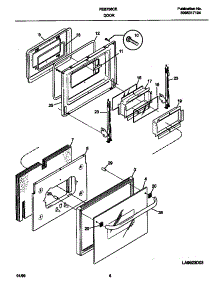 04 - Door parts for Frigidaire Oven FEB756CESE from AppliancePartsPros.com