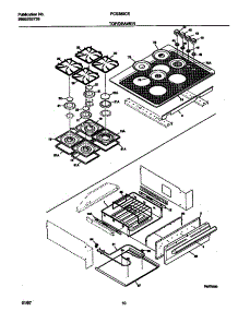 06 - Top / Drawer parts for Frigidaire Range FCS388CETB from AppliancePartsPros.com