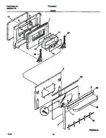 07 - Door parts for Frigidaire Range FCS388CETB from AppliancePartsPros.com