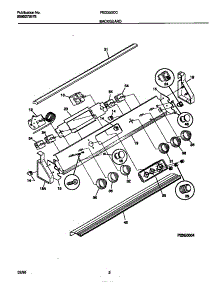02 - Backguard parts for Frigidaire Range FED353CCWD from AppliancePartsPros.com