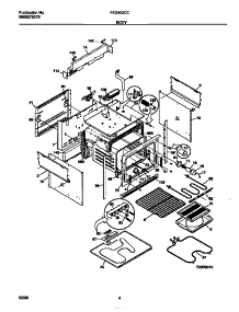 03 - Body parts for Frigidaire Range FED353CCWD from AppliancePartsPros.com