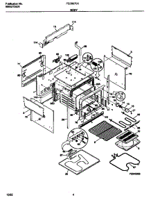 03 - Body parts for Frigidaire Range FED367CCSA from AppliancePartsPros.com