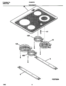 04 - Top / Drawer parts for Frigidaire Range FED367CCSA from AppliancePartsPros.com