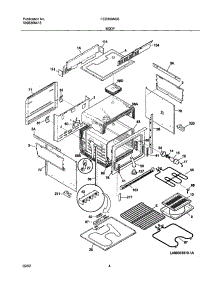 05 - Body parts for Frigidaire Range FED300ASB from AppliancePartsPros.com