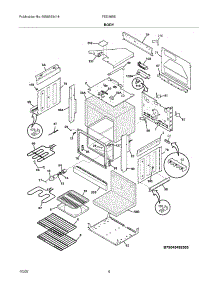 05 - Body parts for Frigidaire Range FED365EBF from AppliancePartsPros.com