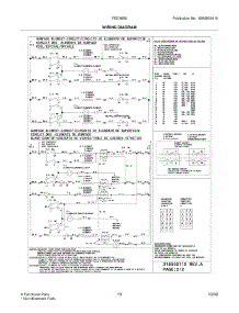 13 - Wiring Diagram parts for Frigidaire Range FED365EBF from AppliancePartsPros.com