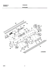 03 - Backguard parts for Frigidaire Range FED300ASD from AppliancePartsPros.com