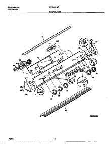 02 - Backguard parts for Frigidaire Range FED300WCWG from AppliancePartsPros.com