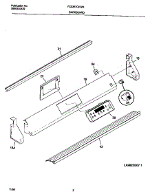 02 - Backguard parts for Frigidaire Range FCS367CHSC from AppliancePartsPros.com