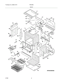 05 - Body parts for Frigidaire Range FED355EBA from AppliancePartsPros.com