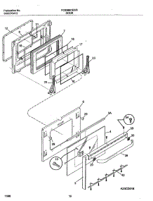 11 - Door parts for Frigidaire Range FCS388CESC from AppliancePartsPros.com