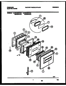 04 - Door Parts parts for Frigidaire Range FED353WAD3 from AppliancePartsPros.com