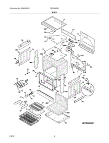 05 - Body parts for Frigidaire Range FED355ESF from AppliancePartsPros.com