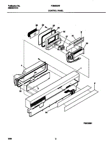 02 - Control Panel parts for Frigidaire Dishwasher FDB835RFS0 from AppliancePartsPros.com