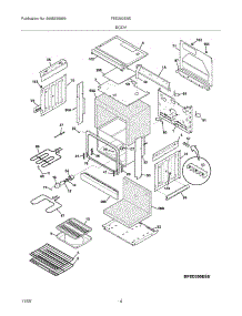 05 - Body parts for Frigidaire Range FED300ESE from AppliancePartsPros.com