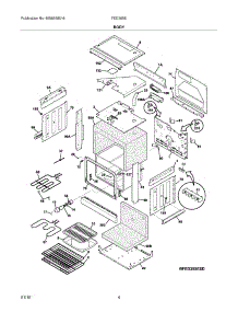 05 - Body parts for Frigidaire Range FED355ESD from AppliancePartsPros.com
