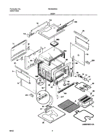 05 - Body parts for Frigidaire Range FED300ASC from AppliancePartsPros.com
