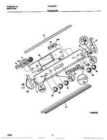 02 - Backguard parts for Frigidaire Range FED300WCW2 from AppliancePartsPros.com