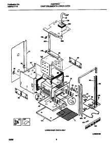 04 - Cavity / Elements Lower Oven parts for Frigidaire Oven FEB755CESG from AppliancePartsPros.com
