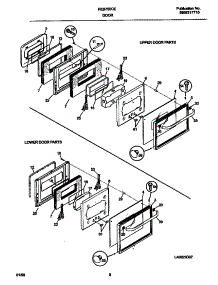 05 - Upper / Lower Doors parts for Frigidaire Oven FEB755CESG from AppliancePartsPros.com