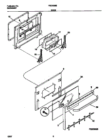 05 - Door parts for Frigidaire Range FED300BEBC from AppliancePartsPros.com
