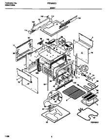 03 - Body parts for Frigidaire Range FED355CCT2 from AppliancePartsPros.com