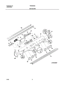 03 - Backguard parts for Frigidaire Range FED300ASA from AppliancePartsPros.com