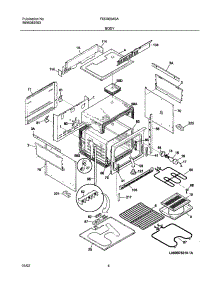 05 - Body parts for Frigidaire Range FED300ASA from AppliancePartsPros.com