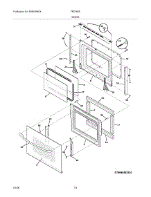 09 - Door parts for Frigidaire Range FED365ESB from AppliancePartsPros.com