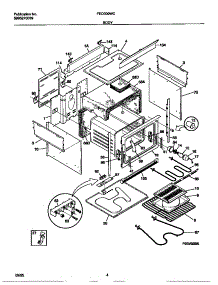 03 - Body parts for Frigidaire Range FED300WCD2 from AppliancePartsPros.com