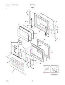 09 - Door parts for Frigidaire Range FED365KCA from AppliancePartsPros.com