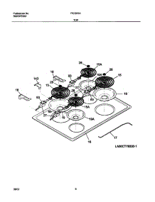 07 - Maintop parts for Frigidaire Range FED355ABE from AppliancePartsPros.com