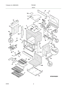 05 - Body parts for Frigidaire Range FED365EBE from AppliancePartsPros.com