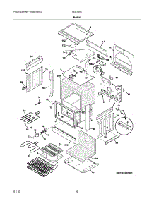 05 - Body parts for Frigidaire Range FED355ESE from AppliancePartsPros.com