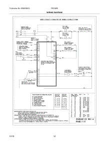 12 - Wiring Diagram parts for Frigidaire Range FED355ESE from AppliancePartsPros.com