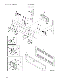 03 - Backguard parts for Frigidaire Range CGLEFM97DSD from AppliancePartsPros.com